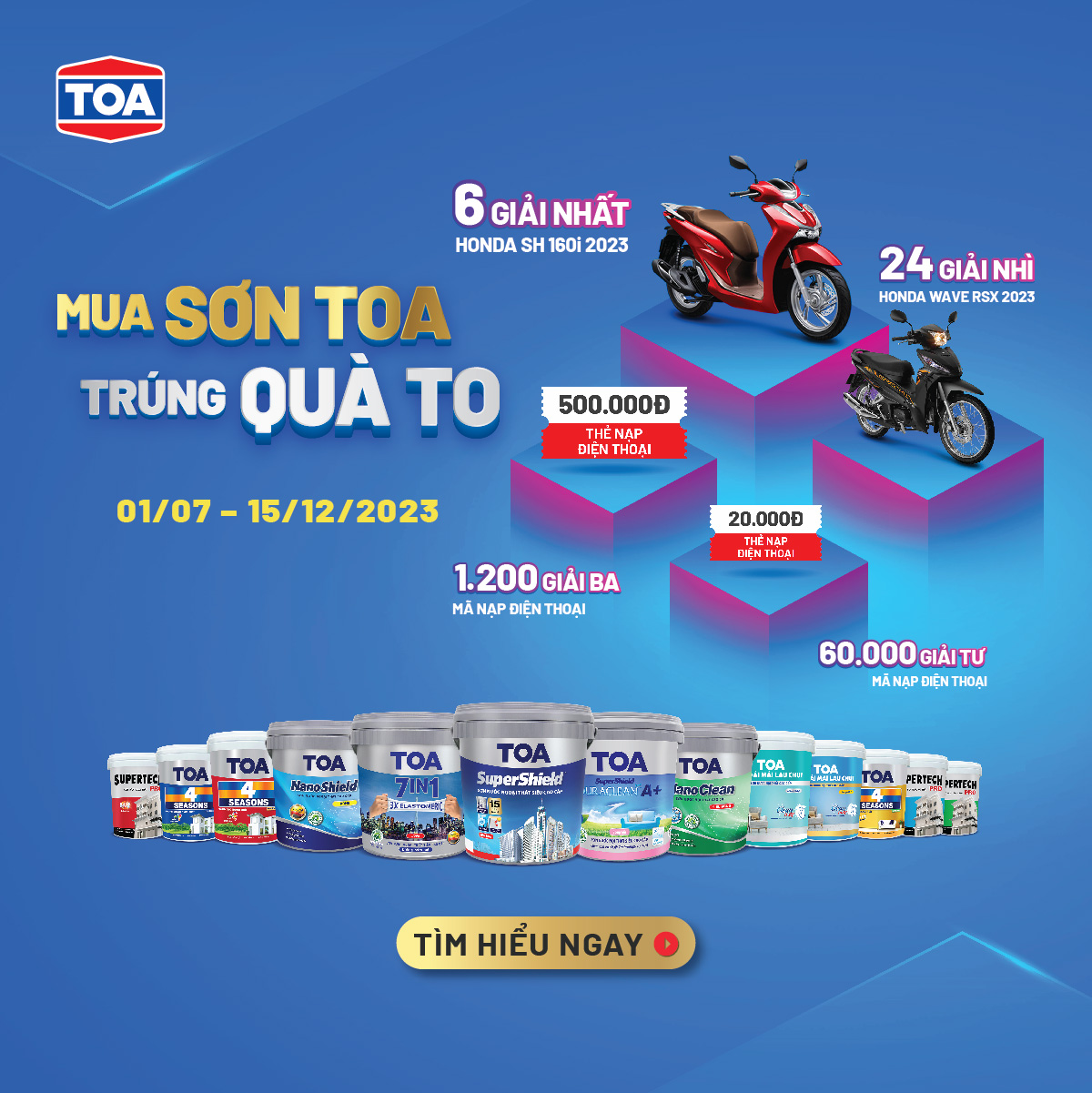 Mua sơn Toa trúng quà to