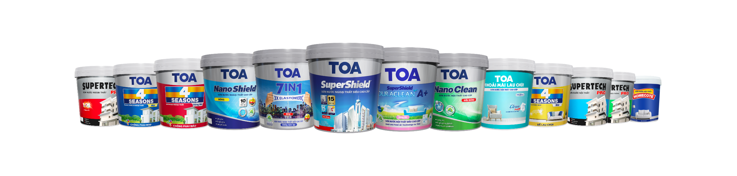 Các sản phẩm sơn trang trí của TOA đạt chứng nhận xanh Green Label