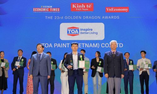 TOA PAINT VIETNAM WINS GOLDEN DRAGON AWARD FOR SECOND YEAR IN SUCCESSION